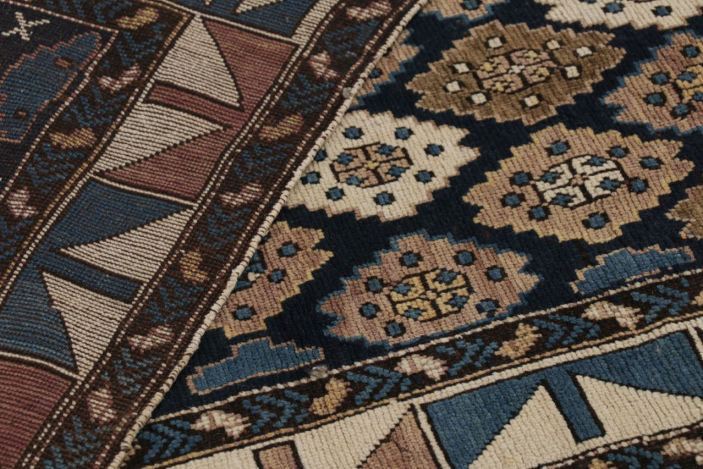 Antique Kuba Geometric Rug