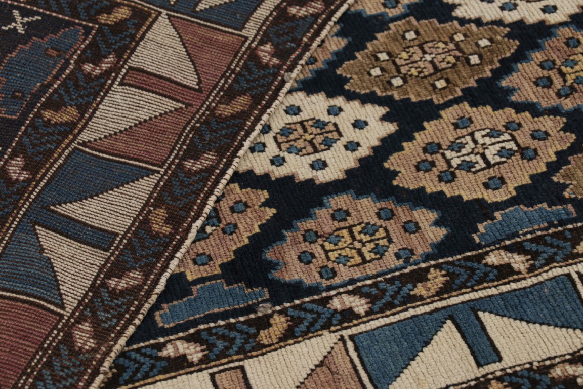 Antique Kuba Geometric Rug