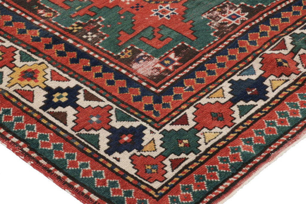 Antique Caucasian Medallion Rug