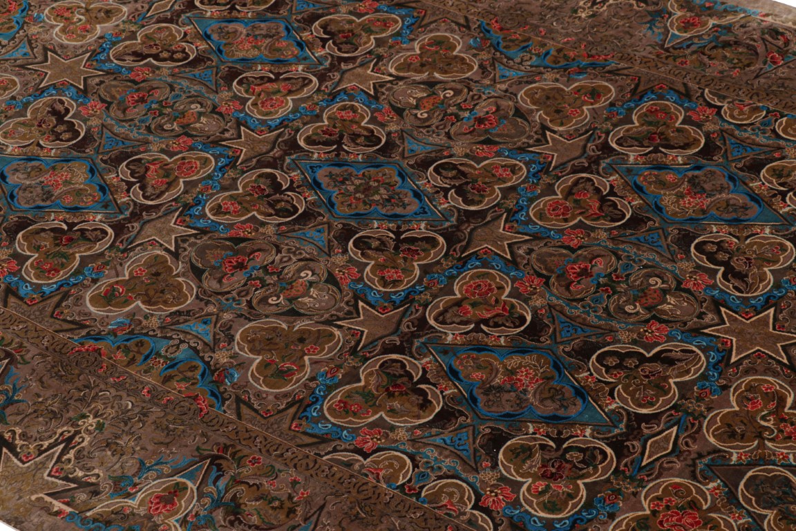 Contemporary Floral Geometric Rug