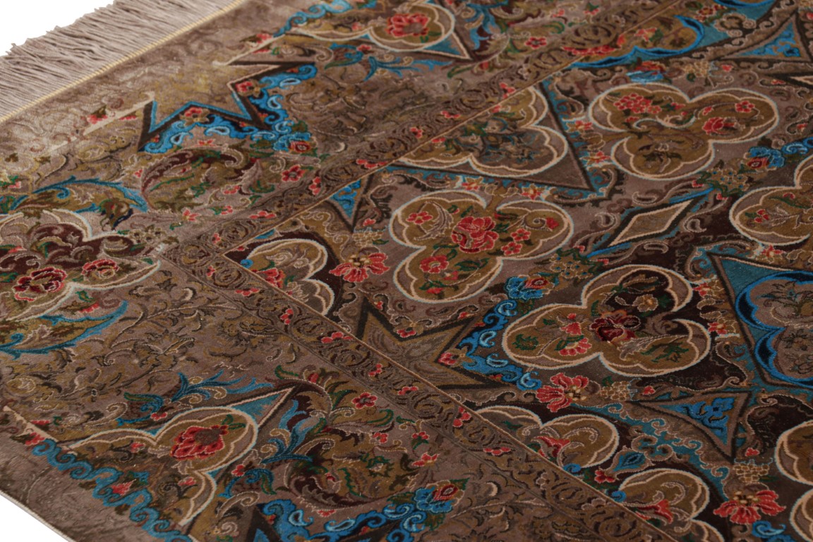 Contemporary Floral Geometric Rug