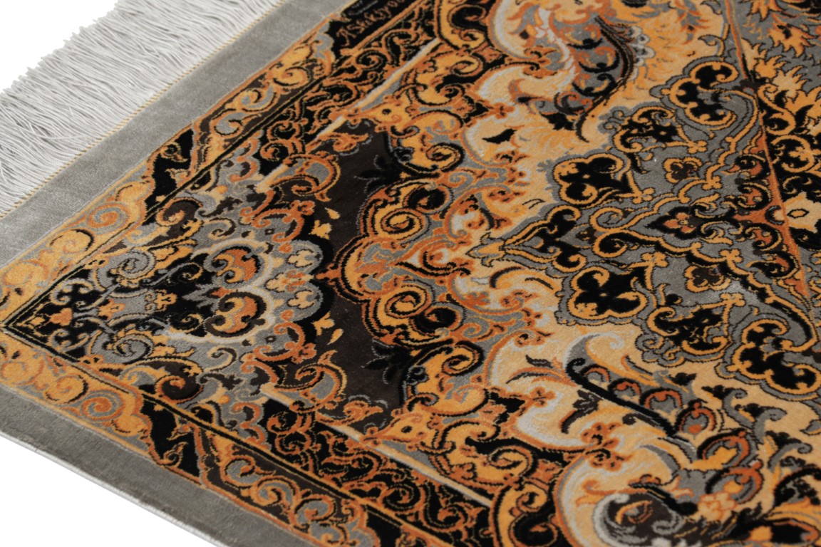 Modern “Love Bird” Medallion Rug