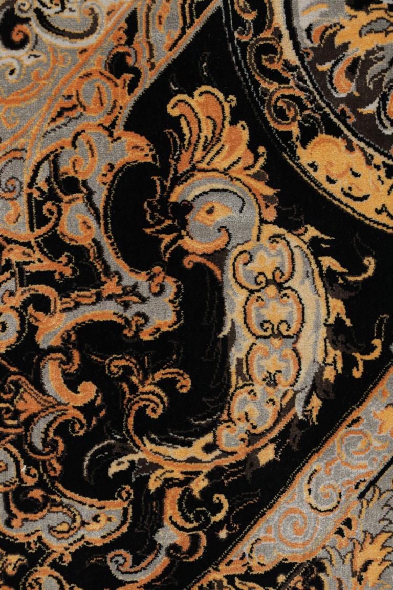 Modern “Love Bird” Medallion Rug