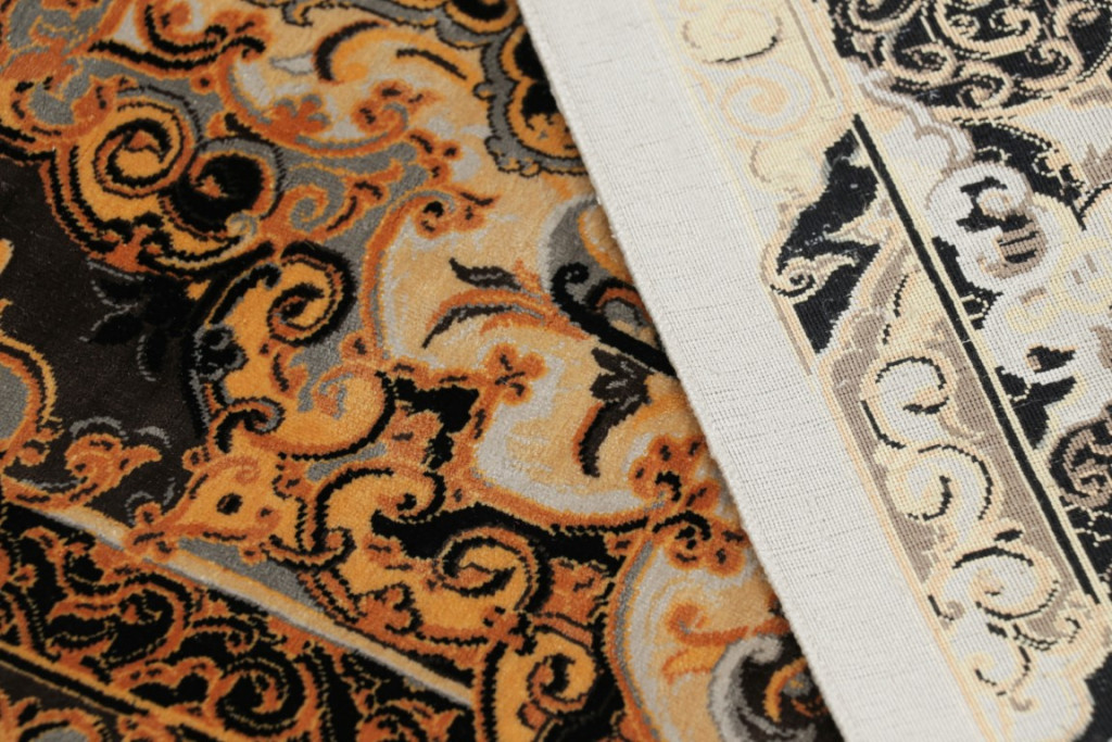 Modern “Love Bird” Medallion Rug