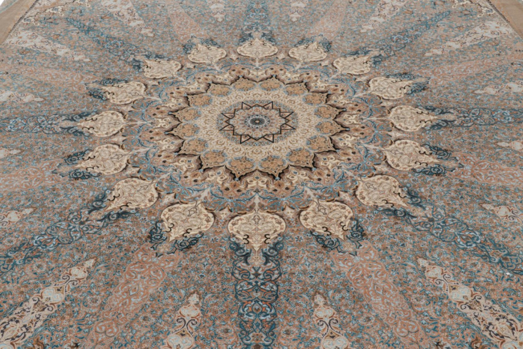 Contemporary Medallion Square Rug