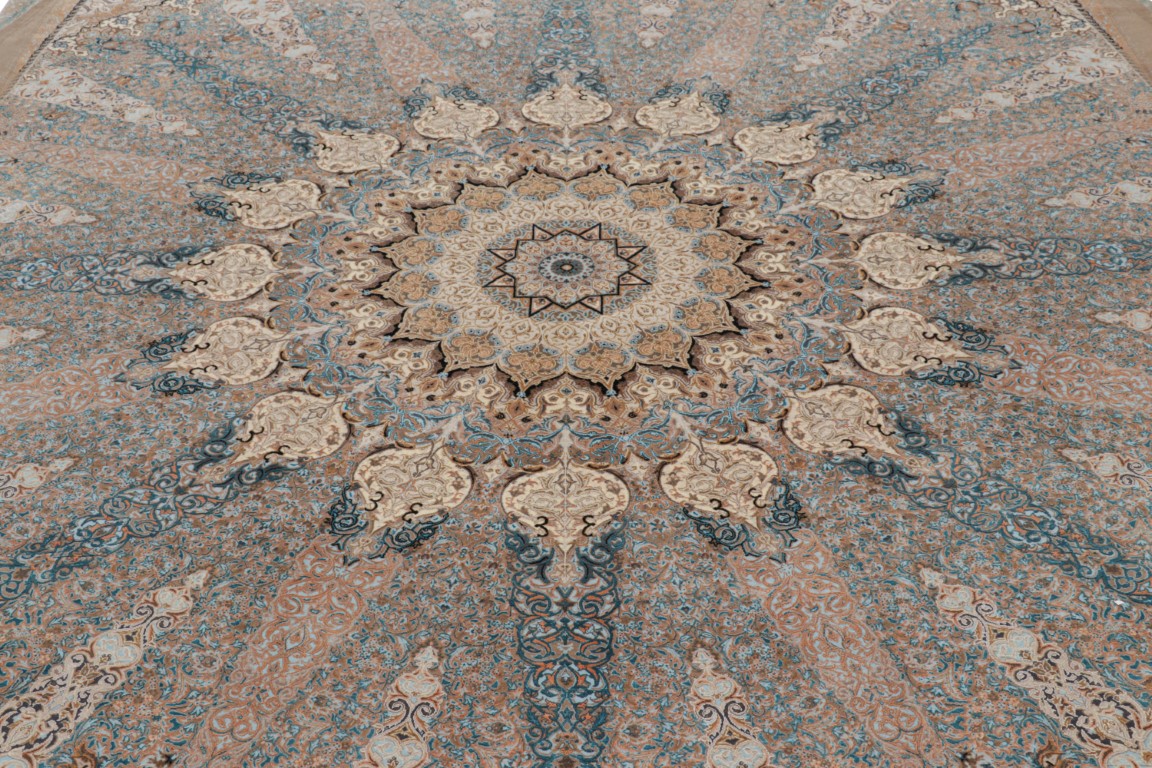 Contemporary Medallion Square Rug