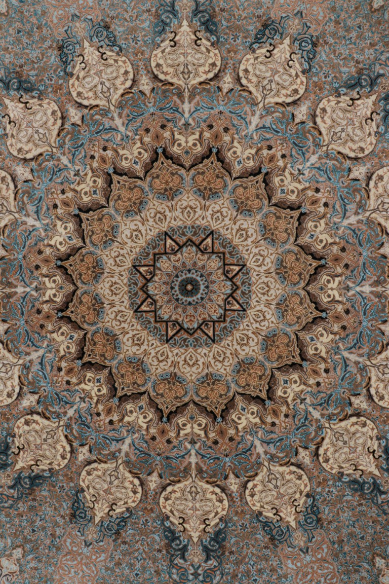 Contemporary Medallion Square Rug