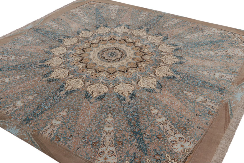 Contemporary Medallion Square Rug