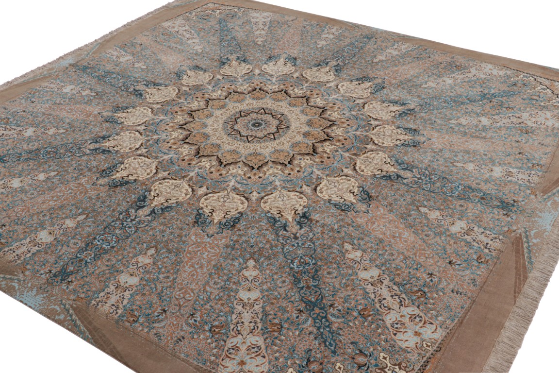 Contemporary Medallion Square Rug