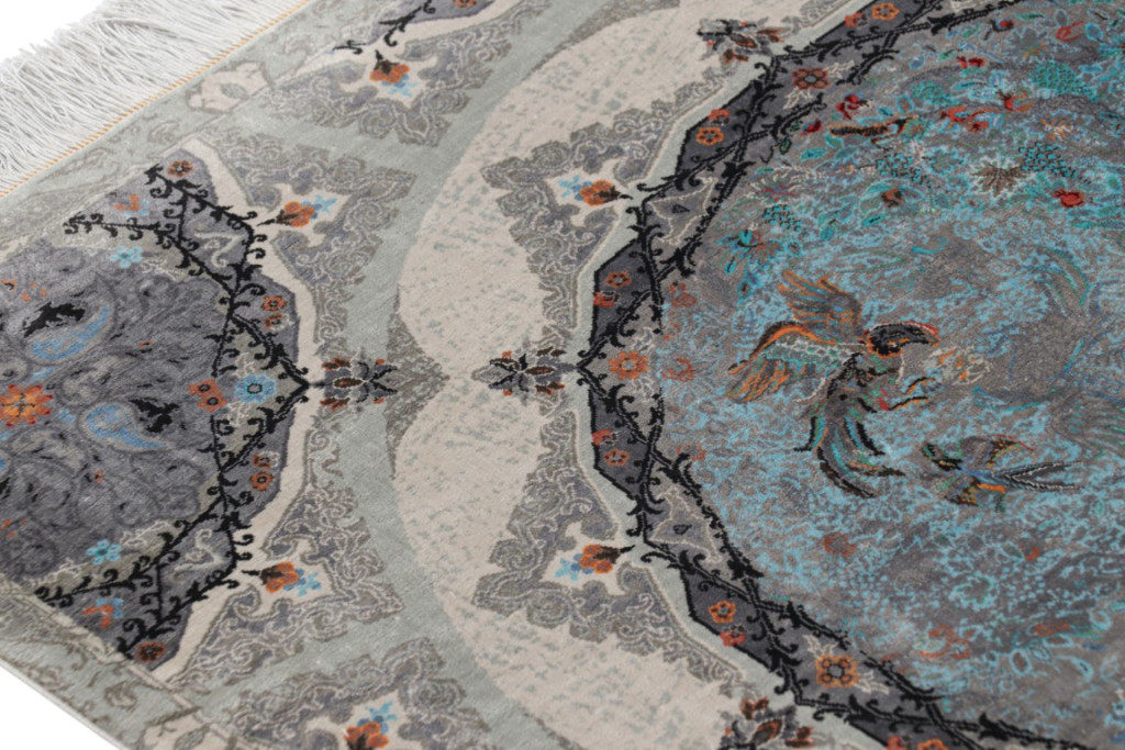 Contemporary Medallion Square Rug
