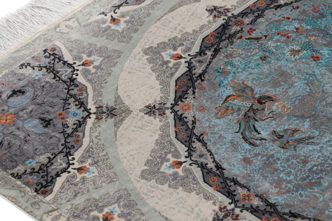 Contemporary Medallion Square Rug