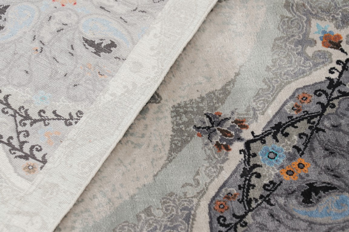 Contemporary Medallion Square Rug
