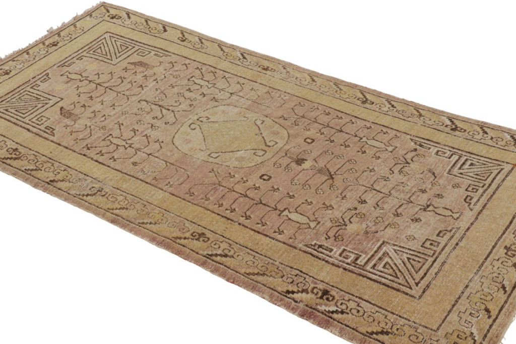 Antique Samarkand Geometric Rug