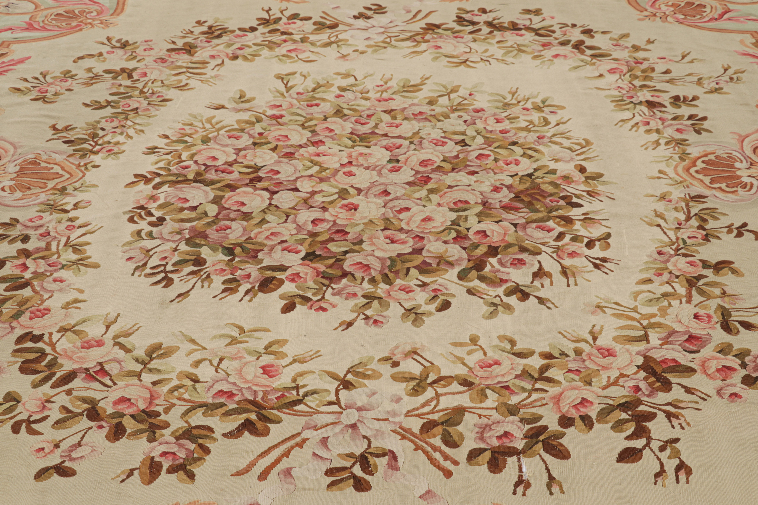 Antique French Aubusson Rug