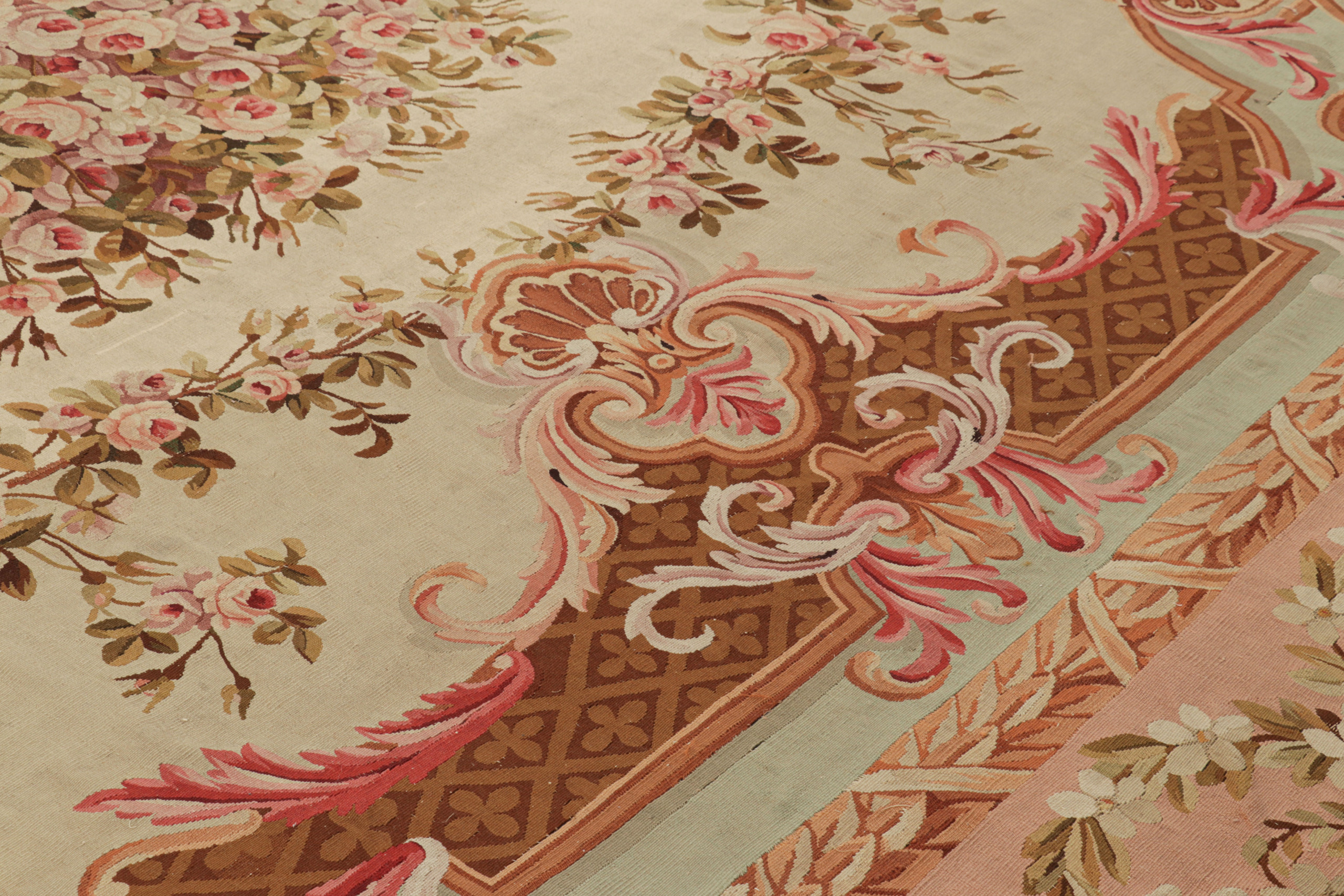 Antique French Aubusson Rug