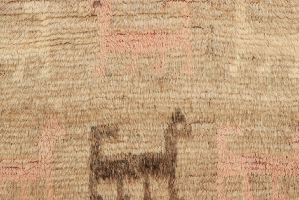 Vintage Gabbeh Pictorial Rug
