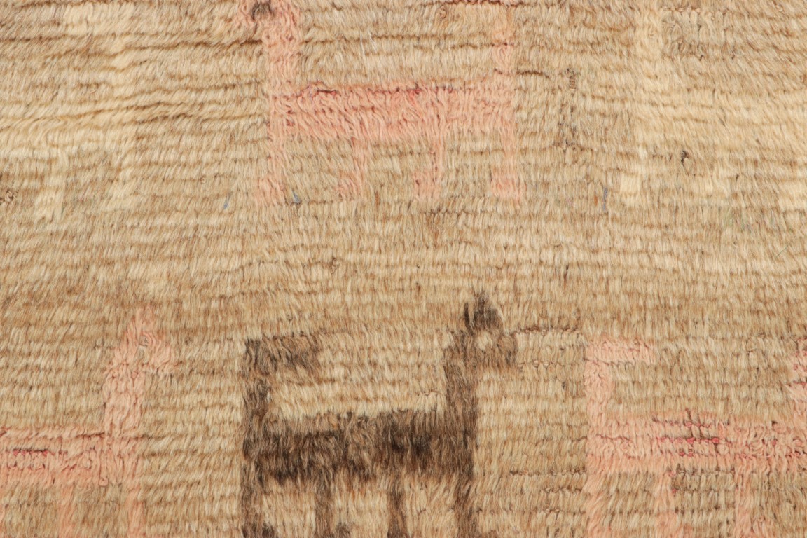 Vintage Gabbeh Pictorial Rug