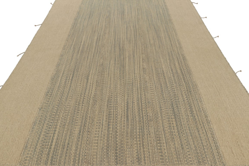 Contemporary Striae Kilim Rug