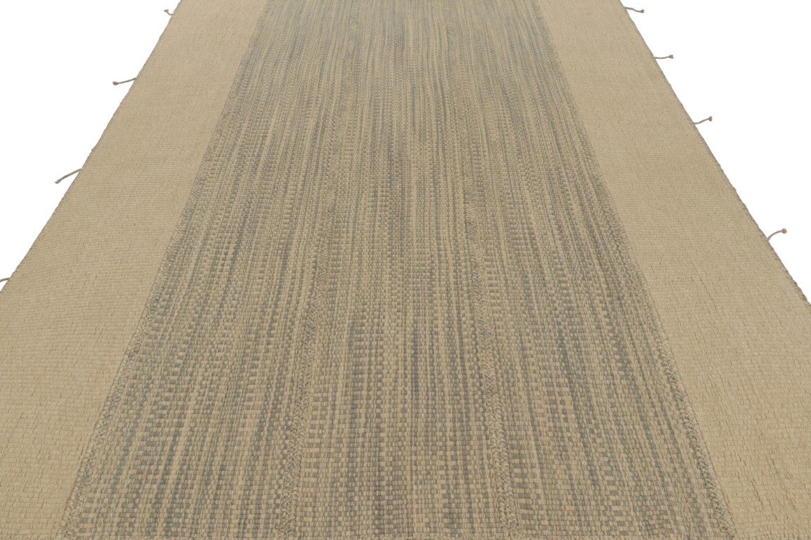 Contemporary Striae Kilim Rug
