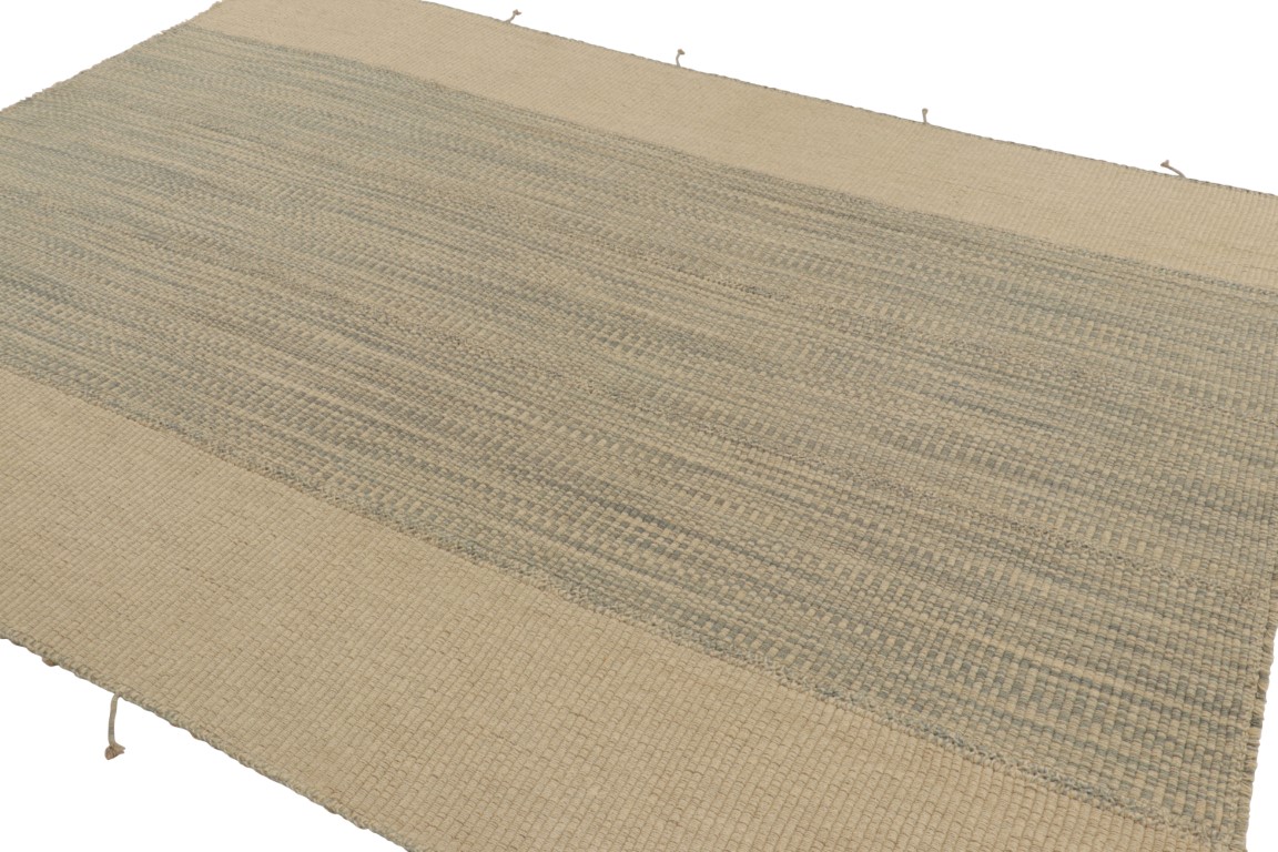 Contemporary Striae Kilim Rug