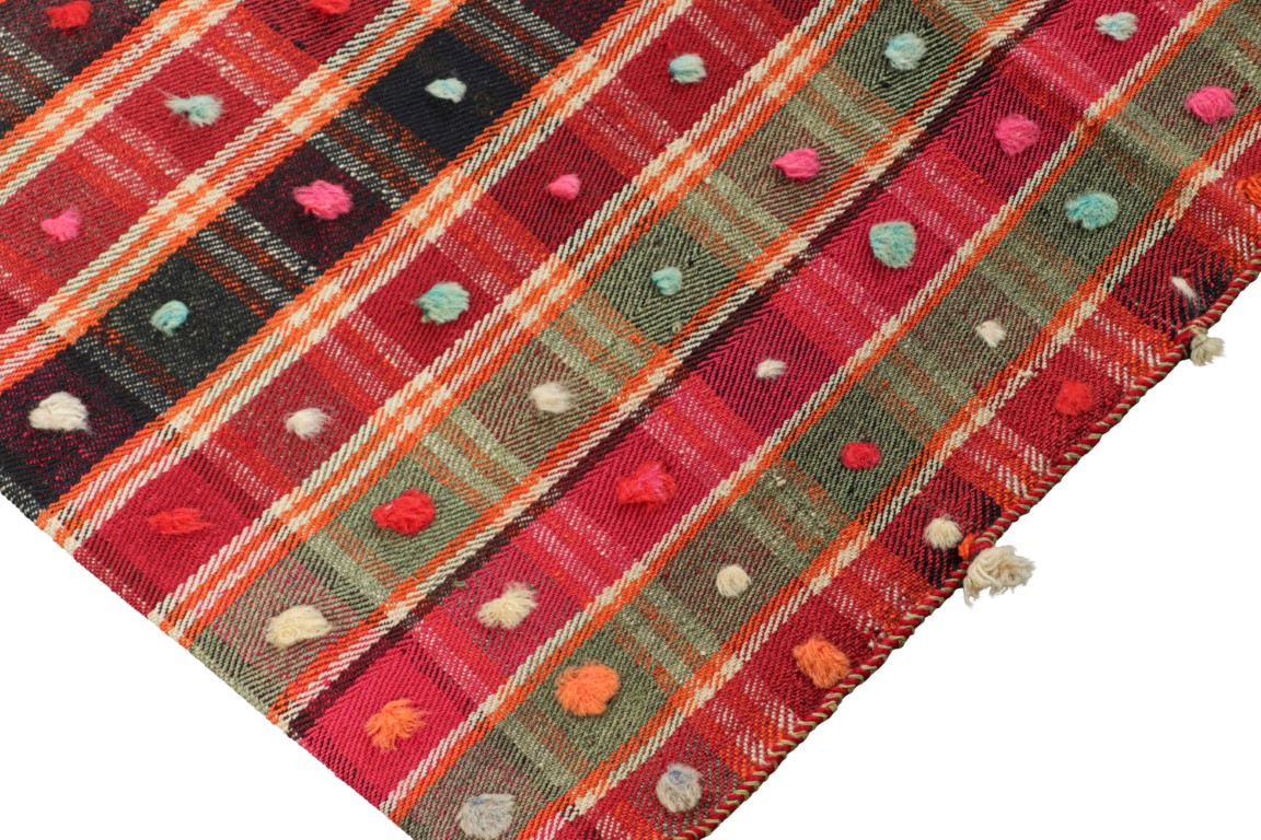 Vintage Jajim Qashqai Kilim