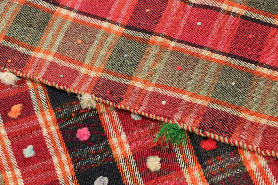 Vintage Jajim Qashqai Kilim