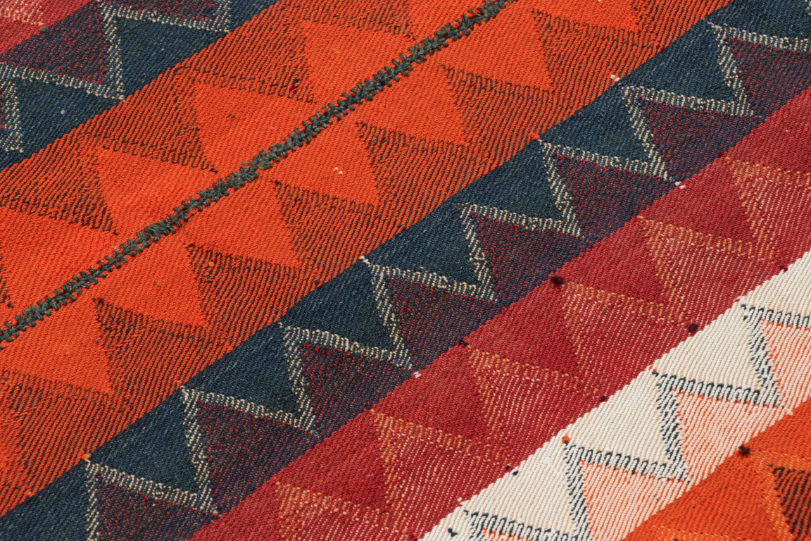 Vintage Jajim Qashqai Kilim