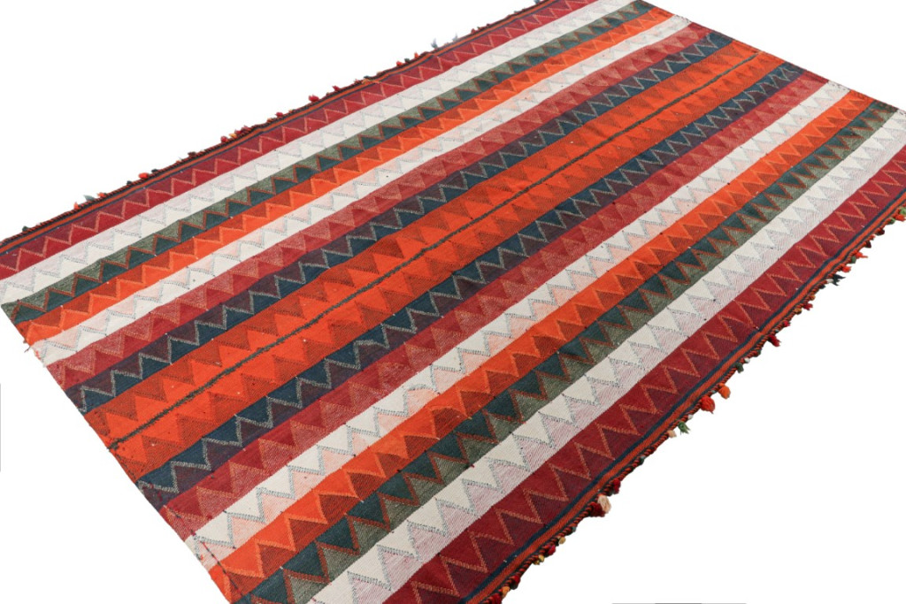 Vintage Jajim Qashqai Kilim