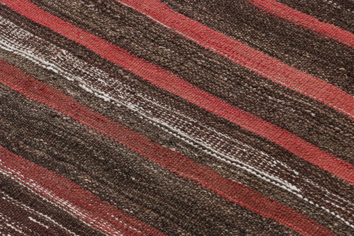 Vintage Shahsavan Striped Kilim