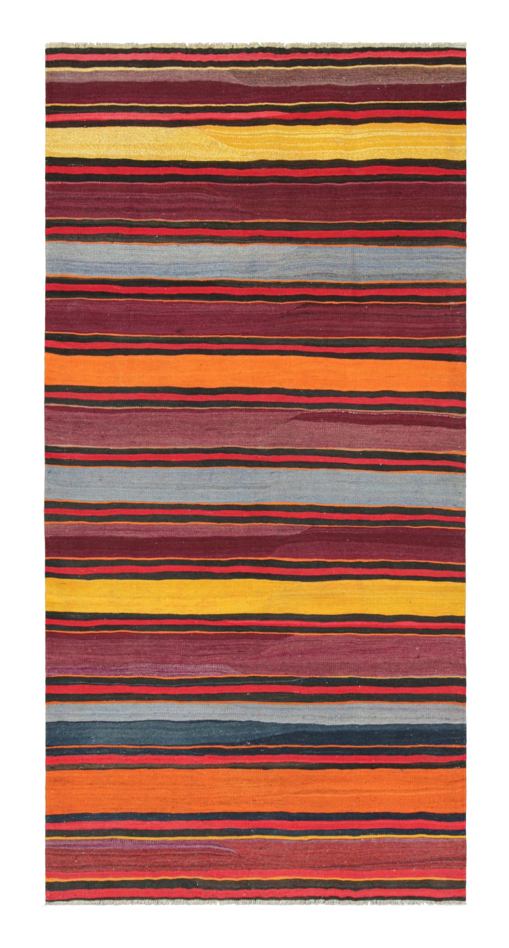 Vintage Shahsavan Striped Kilim