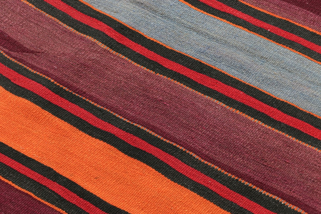 Vintage Shahsavan Striped Kilim