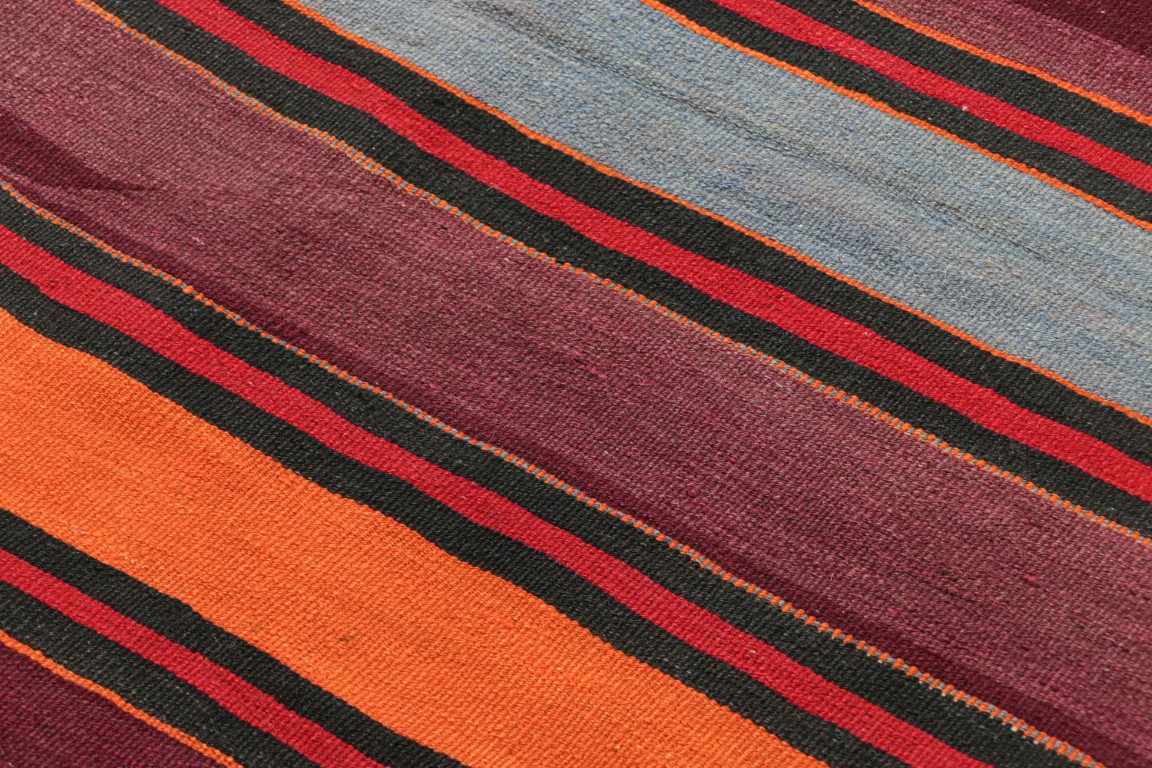 Vintage Shahsavan Striped Kilim