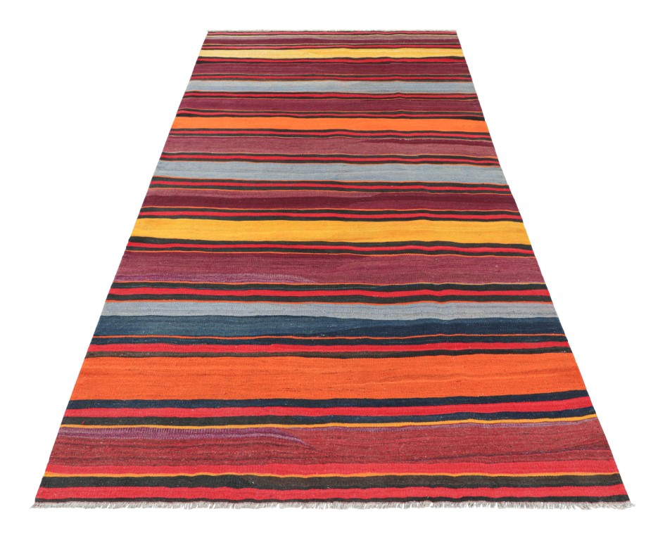 Vintage Shahsavan Striped Kilim