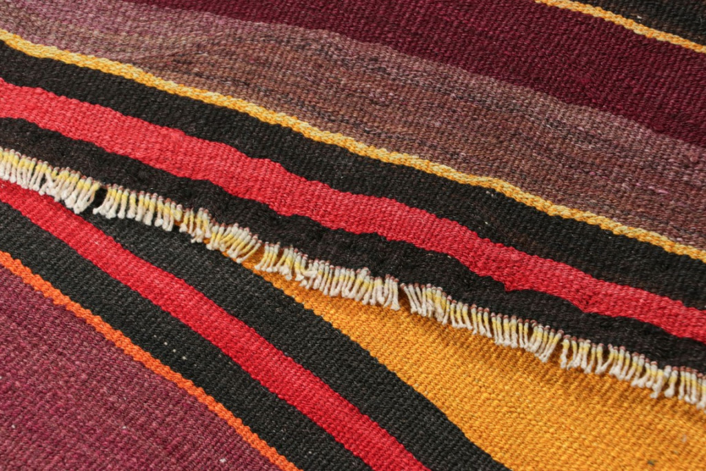 Vintage Shahsavan Striped Kilim