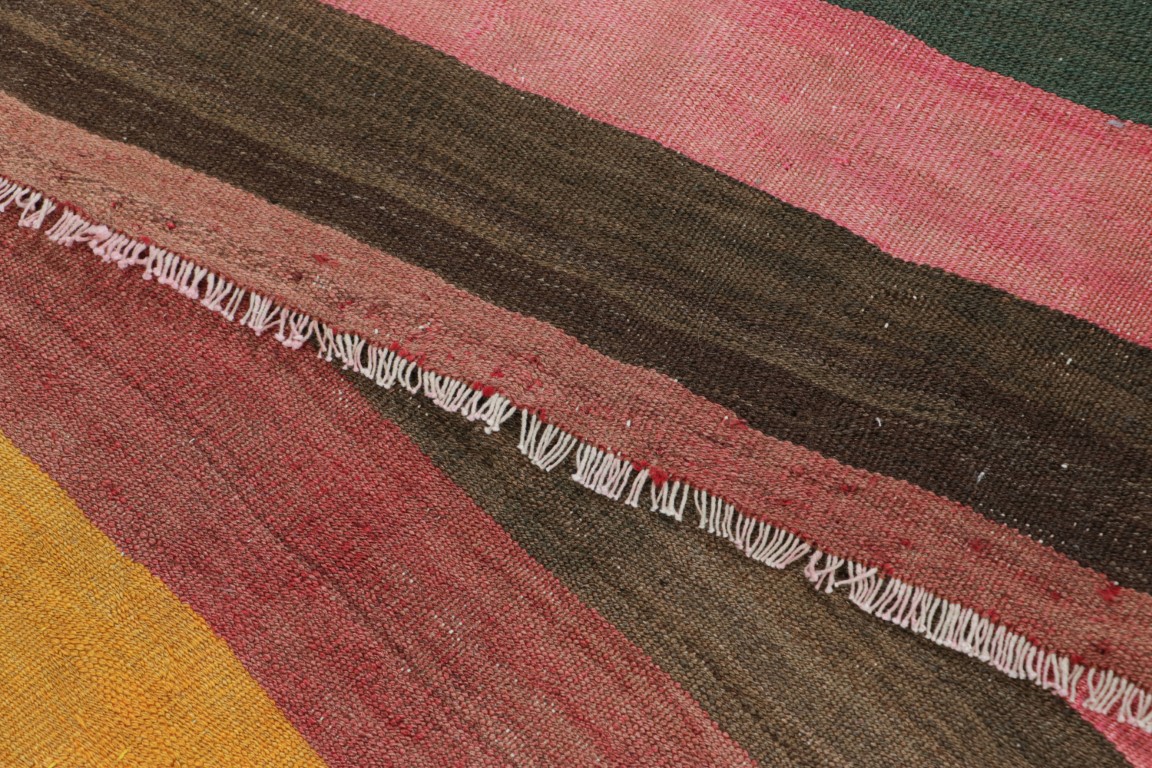 Vintage Shahsavan Striped Kilim