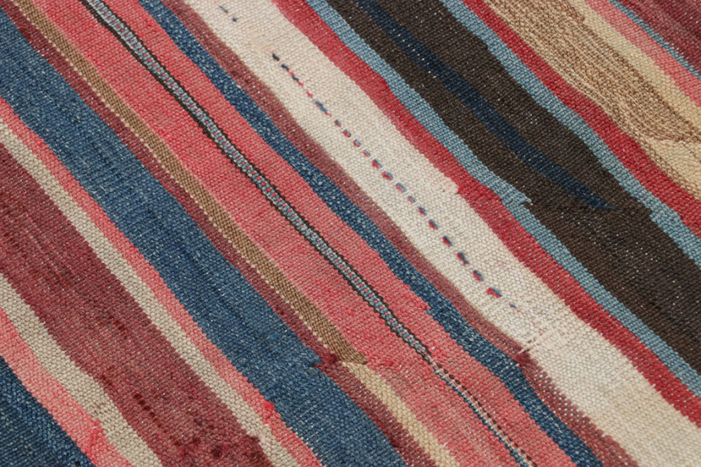 Vintage Shahsavan Striped Kilim