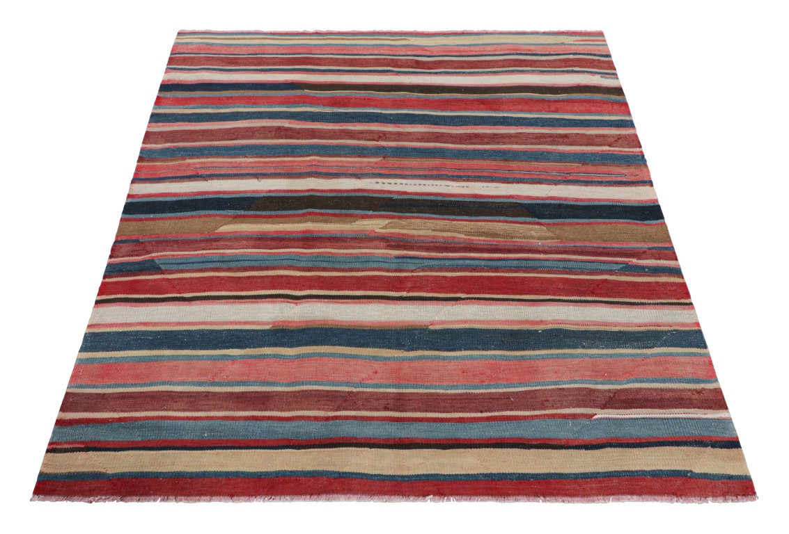 Vintage Shahsavan Striped Kilim