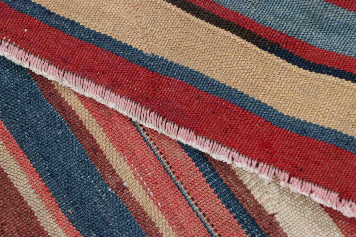Vintage Shahsavan Striped Kilim