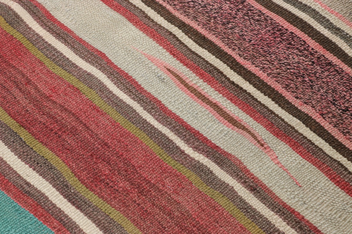 Vintage Shahsavan Striped Kilim