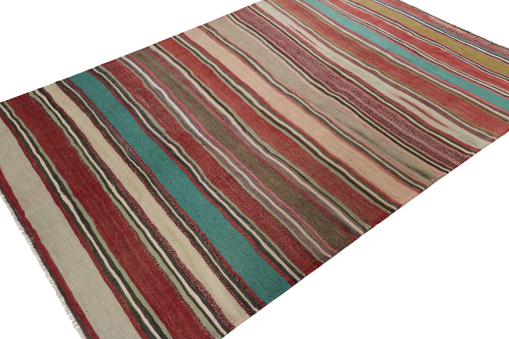 Vintage Shahsavan Striped Kilim
