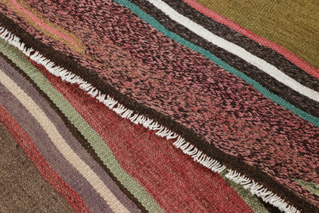 Vintage Shahsavan Striped Kilim