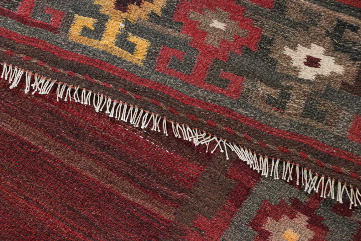 Vintage Shahsavan Striped Kilim