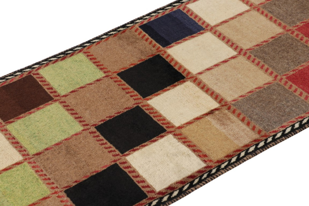 Vintage Gabbeh Geometric Rug