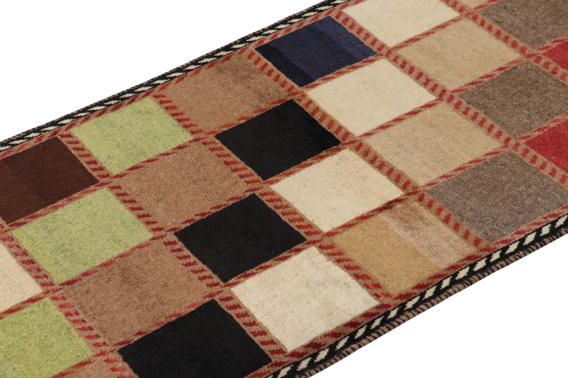 Vintage Gabbeh Geometric Rug