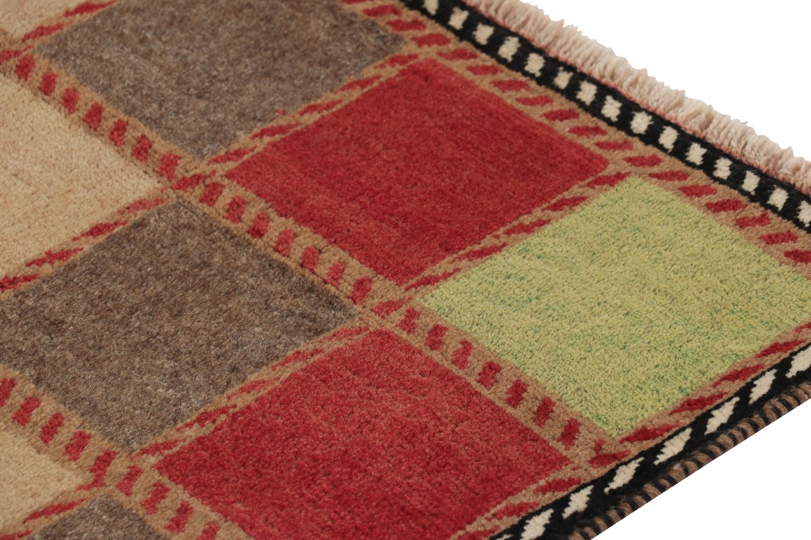 Vintage Gabbeh Geometric Rug