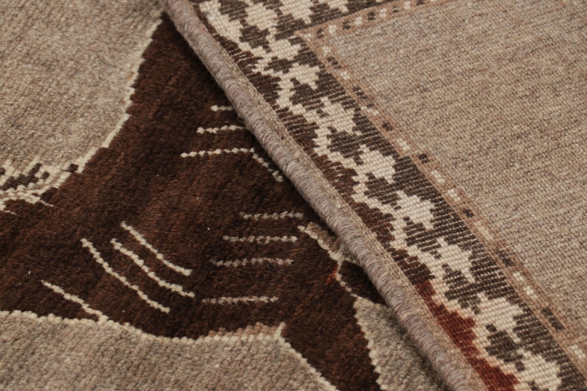 Vintage Gabbeh Pictorial Rug