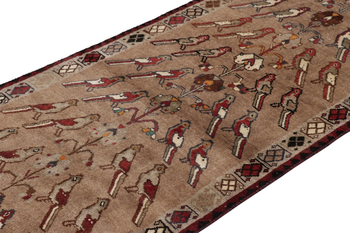 Vintage Gabbeh Pictorial Rug