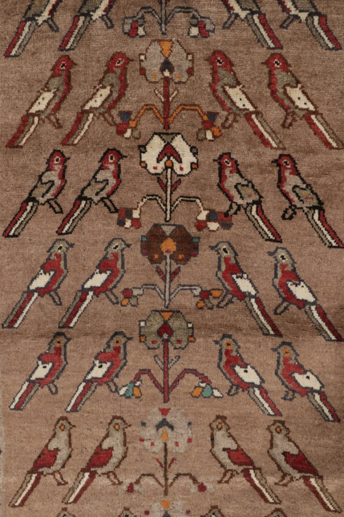 Vintage Gabbeh Pictorial Rug