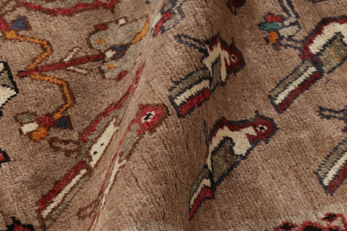 Vintage Gabbeh Pictorial Rug