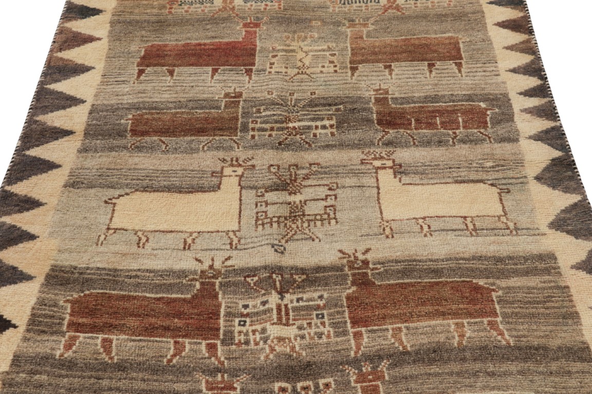 Vintage Gabbeh Geometric Rug